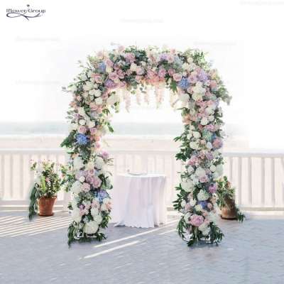 GIGA custom decorative greens flower arch backdrop decoration wedding arch