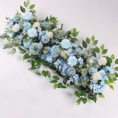 GIGA wedding table wall backdrop decoration flowers runner artificial flower mat