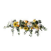 IFG wholesale silk customized flower decoration flower runner for wedding