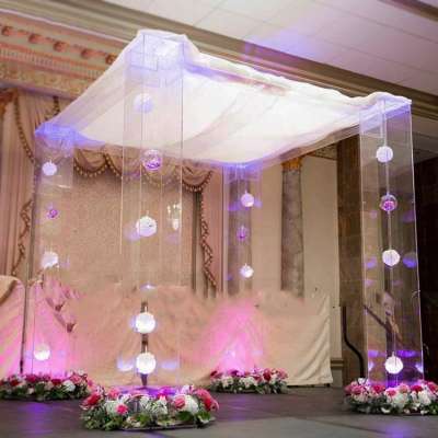 GIGA wedding decoration stand transparent acrylic waterproof pavilion garden gazebo outdoor